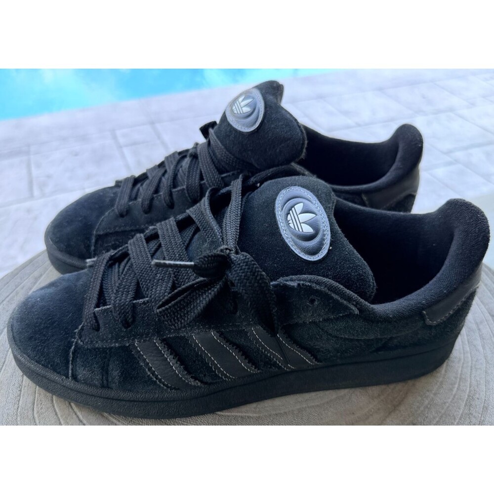 adidas Campus 00s Core Black White Contrast Stitching Suede Sneaker SZ 11